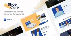 Shoecare - Shoe Laundry Service Elementor Template Kit