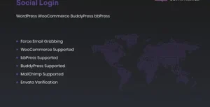 Social Login for WordPress WooCommerce BuddyPress