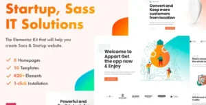 SoftUp - Saas & Startup Elementor Template Kit