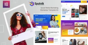 Sputnik - Social Media Marketing Elementor Template Kit