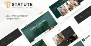 Statute - Law Firm & Attorney Elementor Template Kit