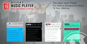 Sticky HTML5 Music Player WordPress Plugin