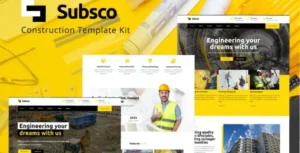 Subsco - Construction Elementor Template Kit