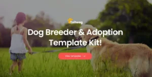 Tailwag - Dog Breeder & Adoption Elementor Template Kit