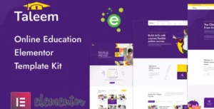 Taleem - Online Education Elementor Template Kit