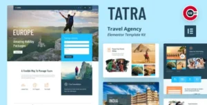 Tatra - Travel Agency Elementor Template Kit