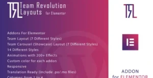 Team Revolution Layouts for Elementor