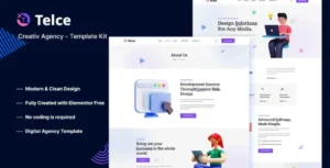 Telce - Creative Agency Elementor Template Kit