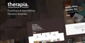 Therapia - Psychologist & Hypnotherapy Elementor Templates