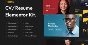 Thomas - CV Portfolio Elementor Template Kit