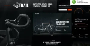 Trail – Bike Shop & Bicycle Repair Elementor Template Kit