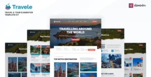 Travele – Travel & Tour Agency Elementor Template Kit