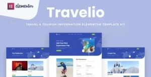 Travelio - Travel & Tourism Elementor Template Kit