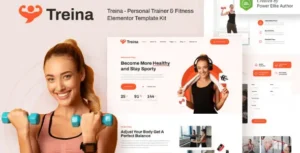 Treina – Personal Trainer & Fitness Elementor Template Kit