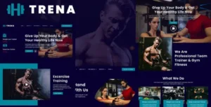 Trena - Sport & Fitness Trainer Services Elementor Template Kit