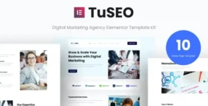 TuSEO - Digital Marketing Agency Elementor Template Kit