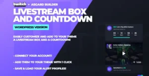 Twitch LiveStream Box and Countdown Plugin