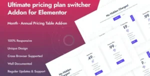 Ultimate Pricing Plan Switcher Addon for Elementor