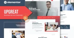 Upgreat - Business Service Corporate Elementor Template