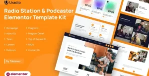 Uradio Radio Station & Podcaster Elementor Template Kit