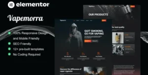 Vapemorra - Vape Store Elementor Template Kit