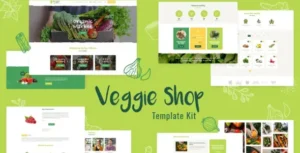 Veggie Organic Food & Eco Online Store Products Template Kit