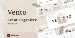 Vento - Event Organizer Elementor Template Kit