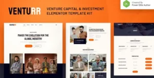 Venturr – Venture Capital & Investment Elementor Template Kit