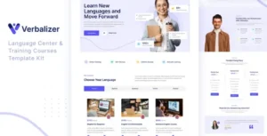 Verbalizer – Language Courses & Learning Center Elementor Template Kit