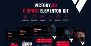 Victory - Esports & Gaming Elementor Template Kit