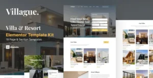 Villague - Private Villa & Resort elementor Template Kit