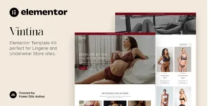 Vintina – Lingerie & Underwear Store Elementor Template Kit