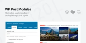 WP Post Modules for News & Magazine