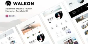 WalkOn - Adventure Travel & Tourism Elementor Template Kit