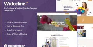 Widocline - Professional Window Cleaning Services Template Kit