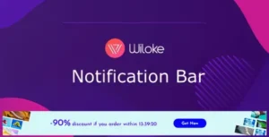 Wiloke Notification Bar