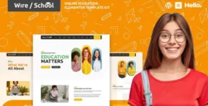 Wire School - Online Education Elementor Template Kit