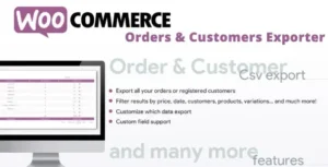 WooCommerce Orders & Customers Exporter