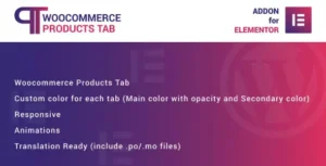 WooCommerce Products Tab for Elementor