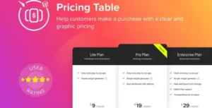 WordPress Pricing Table Plugin