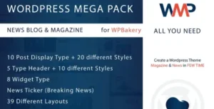 Wordpress Mega Pack for WPBakery, News-Blog