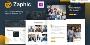 Zaphic - SEO & Digital Marketing Agency Elementor Template Kit