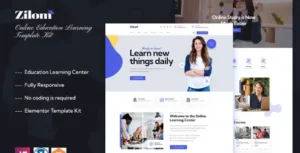 Zilom - Online Education Learning Elementor Template Kit