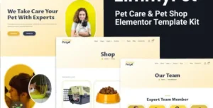 ZimmyPet - Pet Care & Store Elementor Template Kit