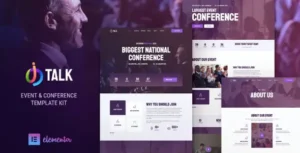 iTalk – Event & Conference Elementor Template Kit