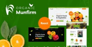 Munfirm - Organic Food Store React NextJs Template