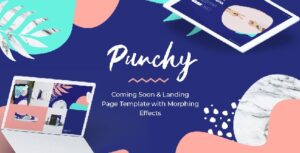 Punchy - One Page Template with Morphing Effects