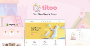 Titoo Shopify Kids Store, Children Toys Shop