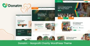 Donatm - Nonprofit Charity WordPress Theme v1.0.5