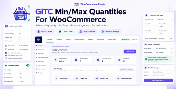 GiTC – Min/Max Quantities For WooCommerce